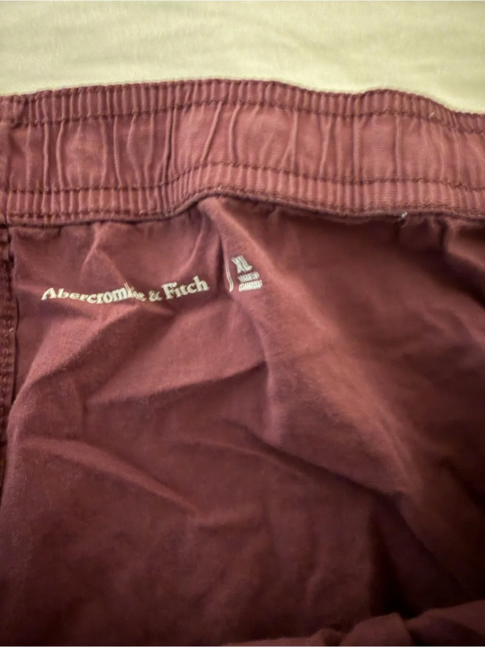 Abercrombie & Fitch Men's Wine Red Athletic Boxer Shorts